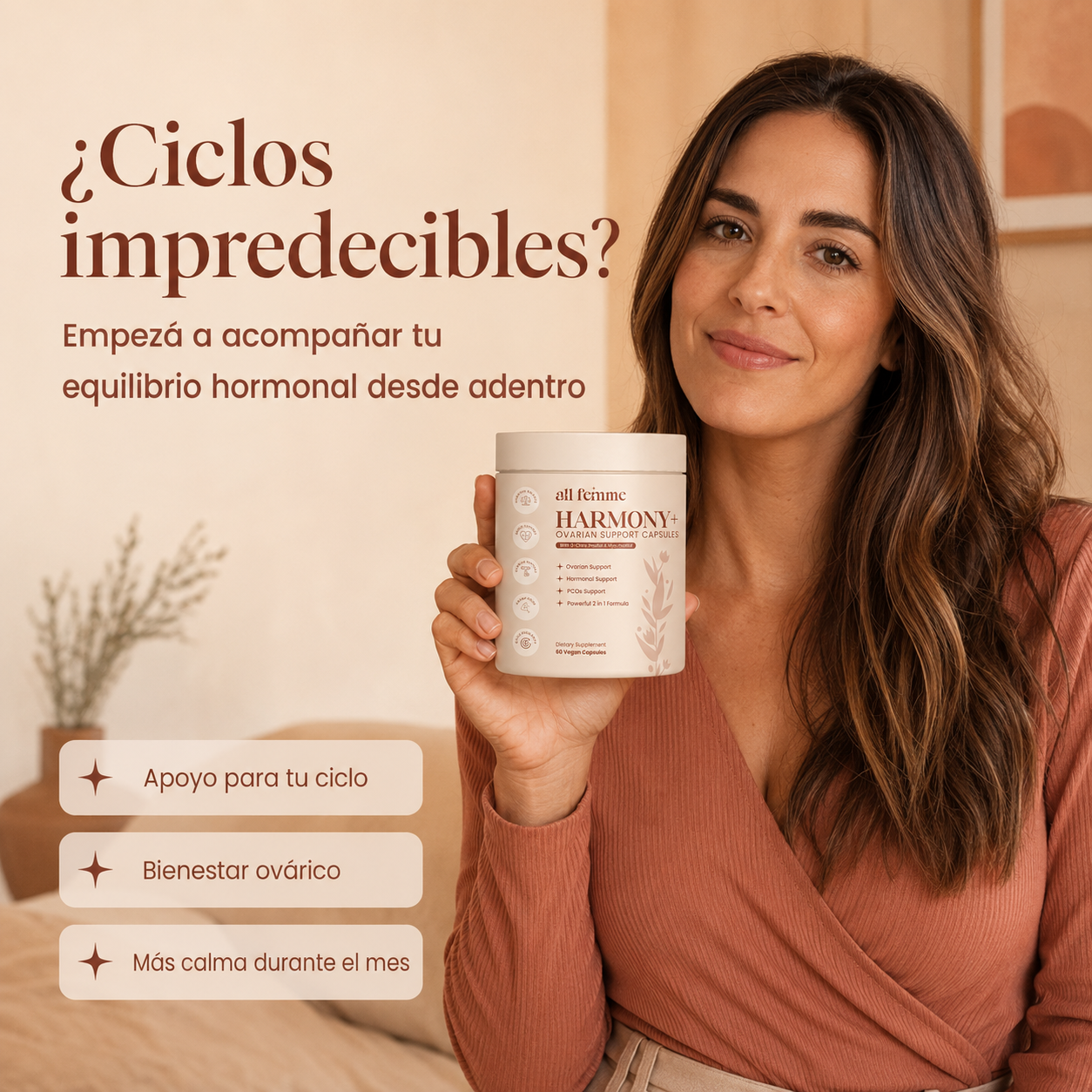 Harmony+ - Tu soporte ovárico diario